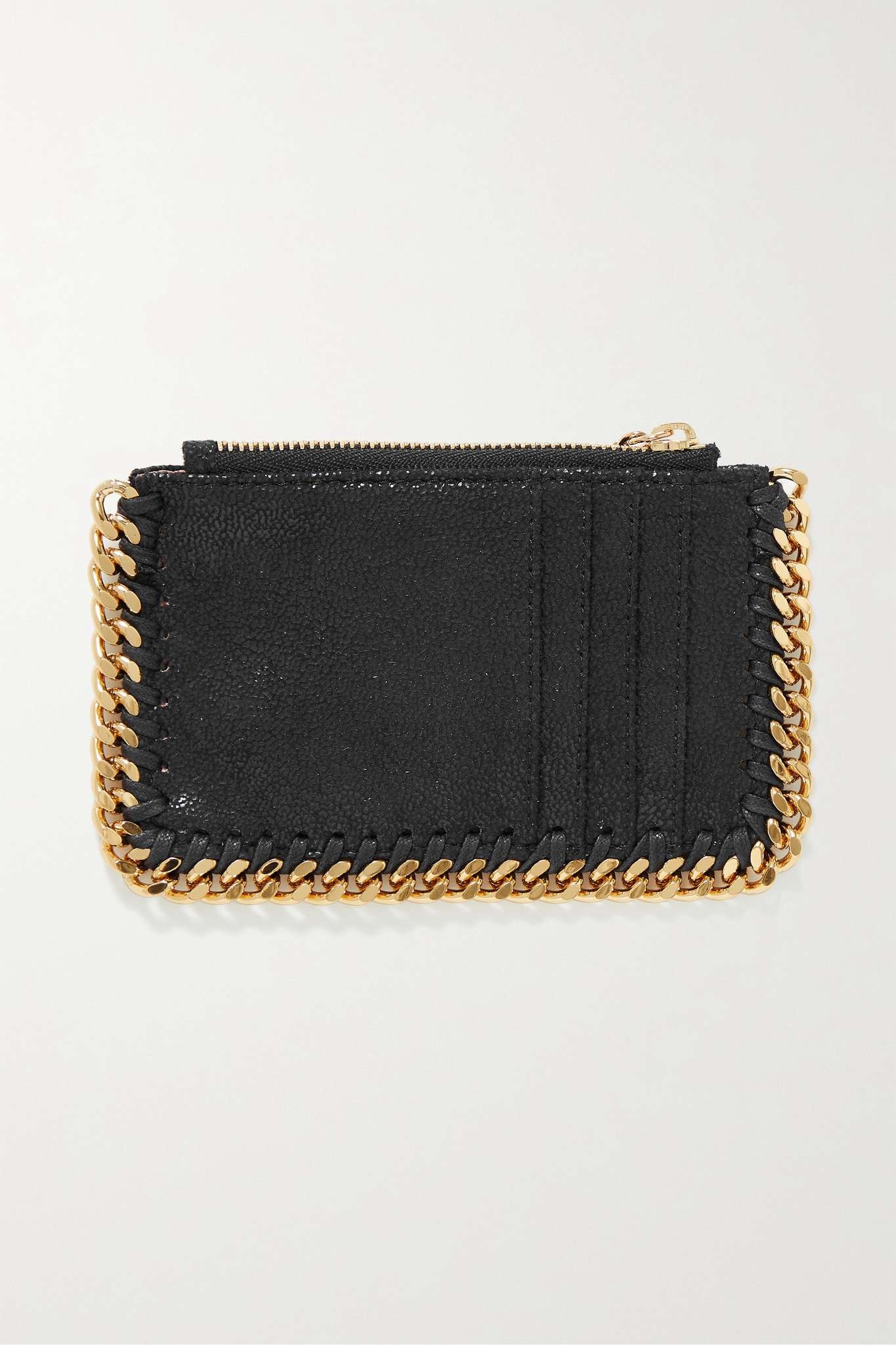 The Falabella vegetarian brushed-leather cardholder - 2