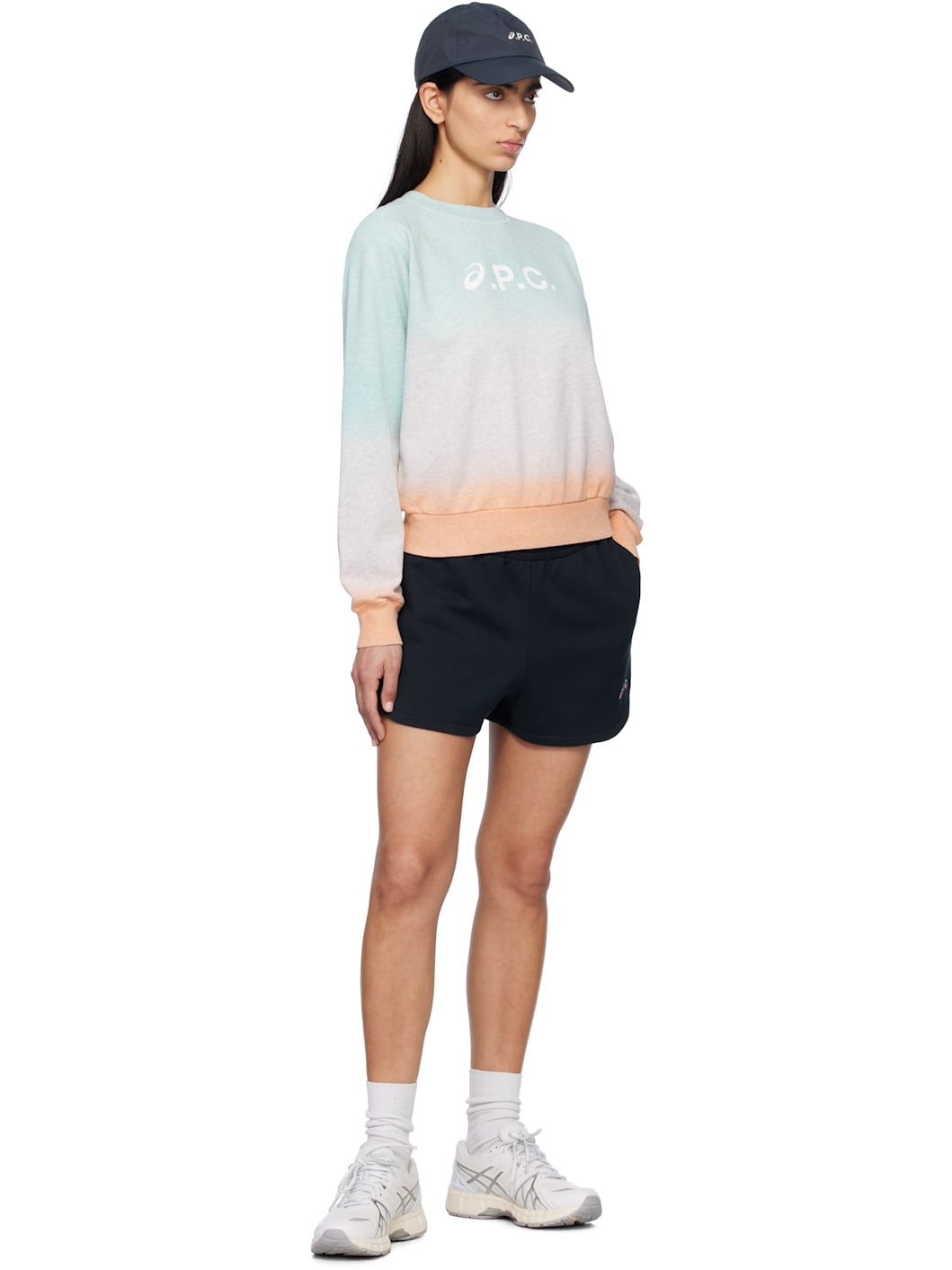 Blue & Pink ASICS Edition Stone Dip Dye Sweatshirt - 4