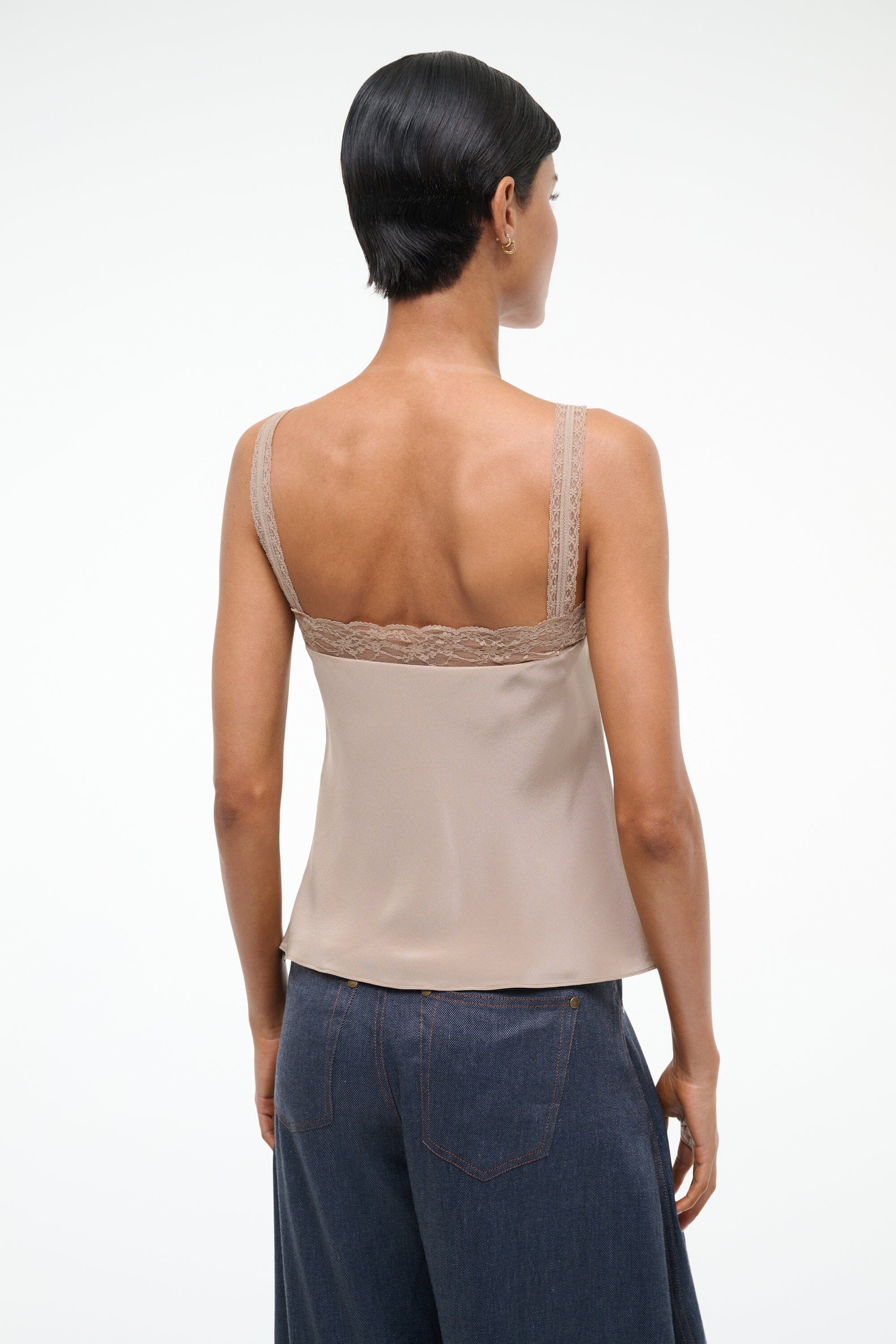 STAUD VERONICA SILK TOP DUNE - 5