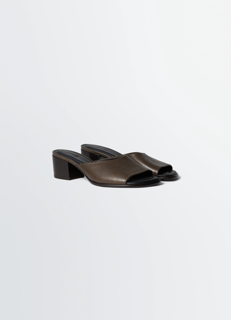 Lemaire SQUARE-HEELED MULES 55 MM IN LEATHER outlook