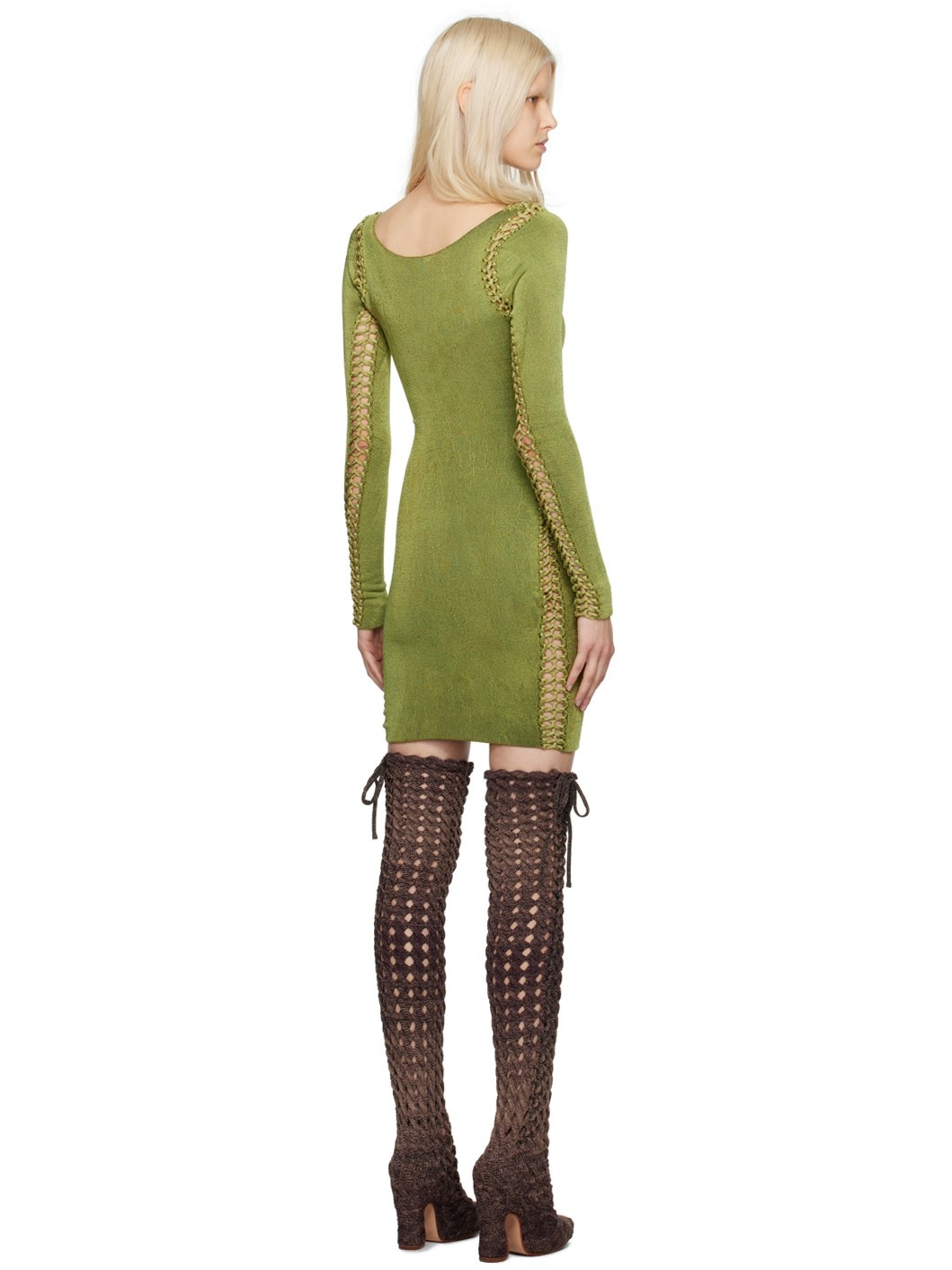 SSENSE Exclusive Green Minidress - 3