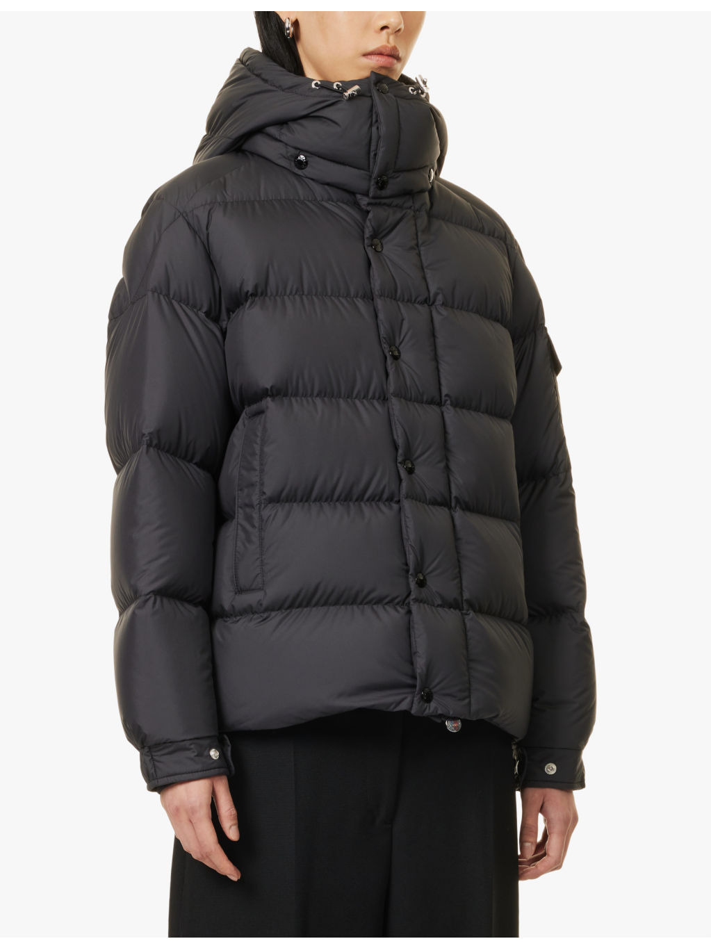 Maya 70 brand-patch regular-fit shell coat - 3