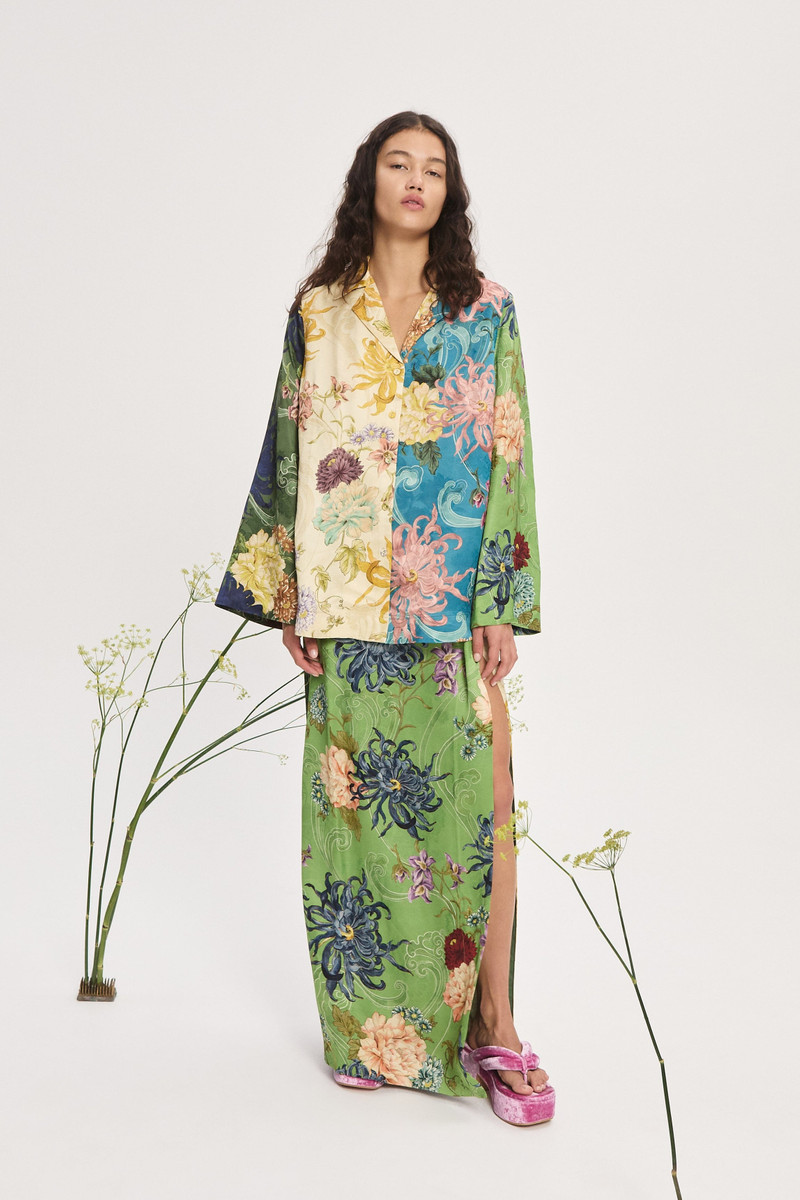 ALÉMAIS Avery Spliced Shirt outlook