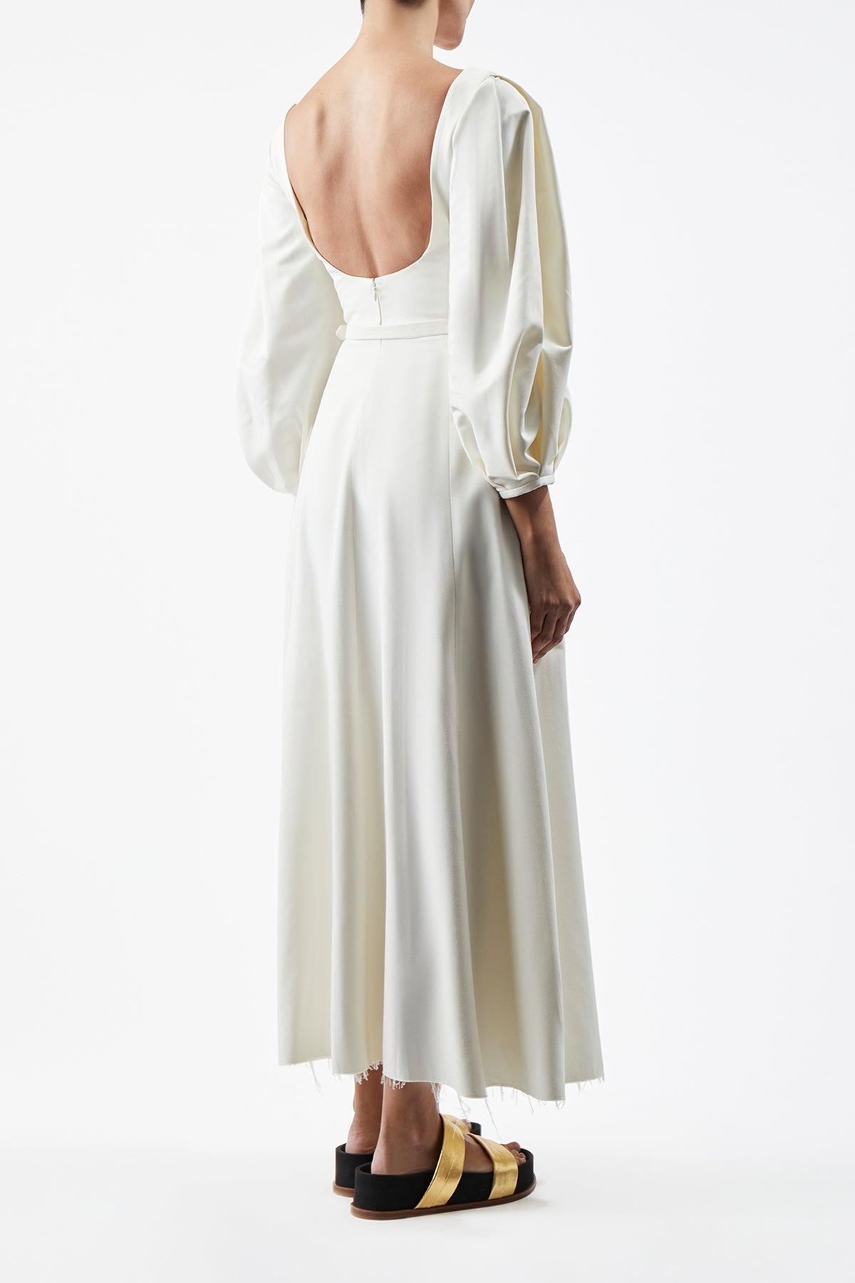 Mena Dress in Washed Silk - 4