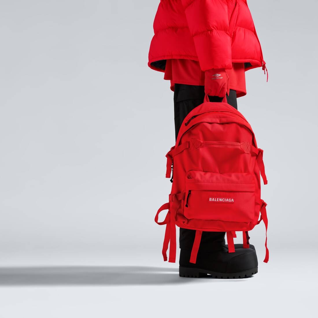 Men's Skiwear - Ski Backpack in Red - 3