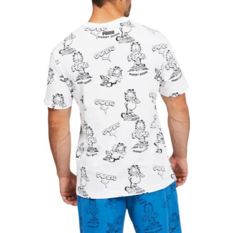 PUMA x GARFIELD Printed Tee 'White' 534434-02 - 4