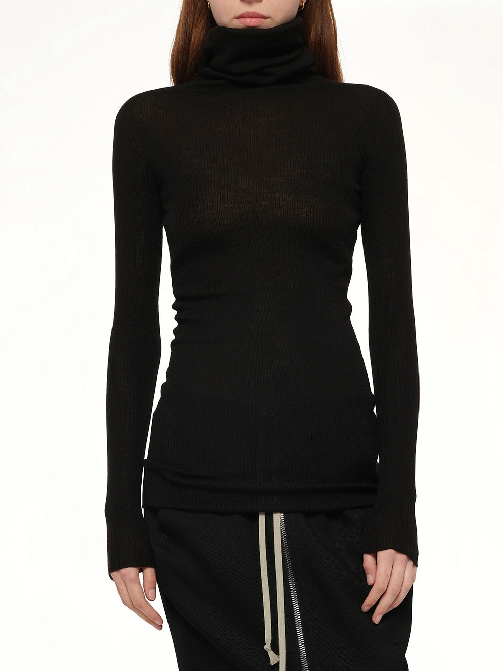 L/S Tube Sweater in Black - 6