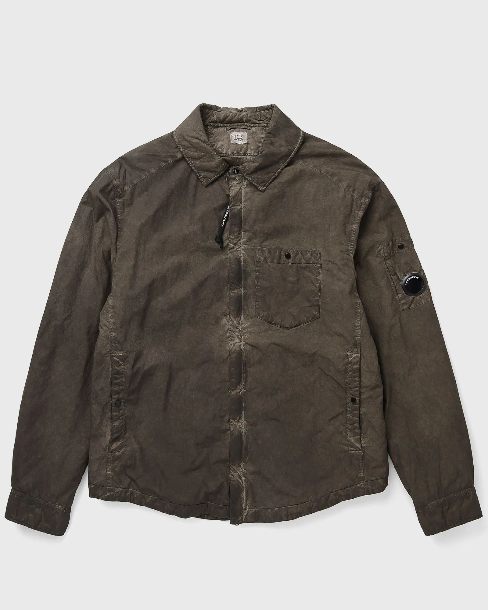 FLATT NYLON PADDED ZIPPED OVERSHIRT - 1