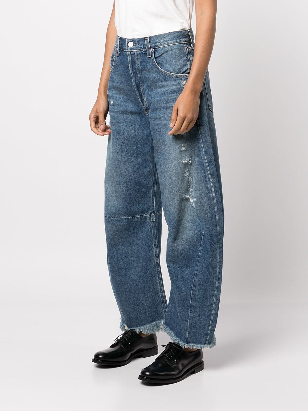 Horseshow high-rise tapered jeans - 3