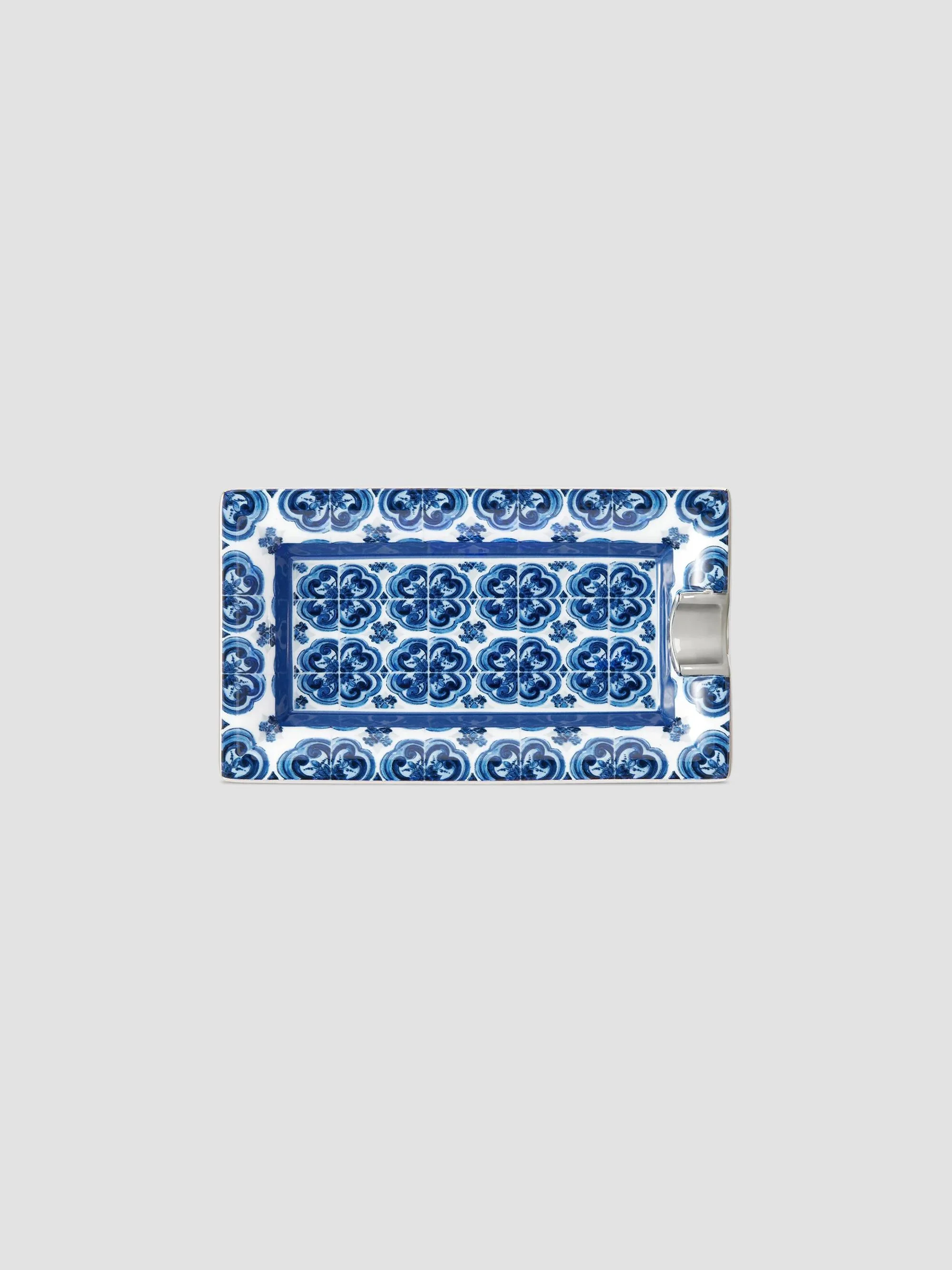Blue Meditterano Rectangular Ashtray - 1