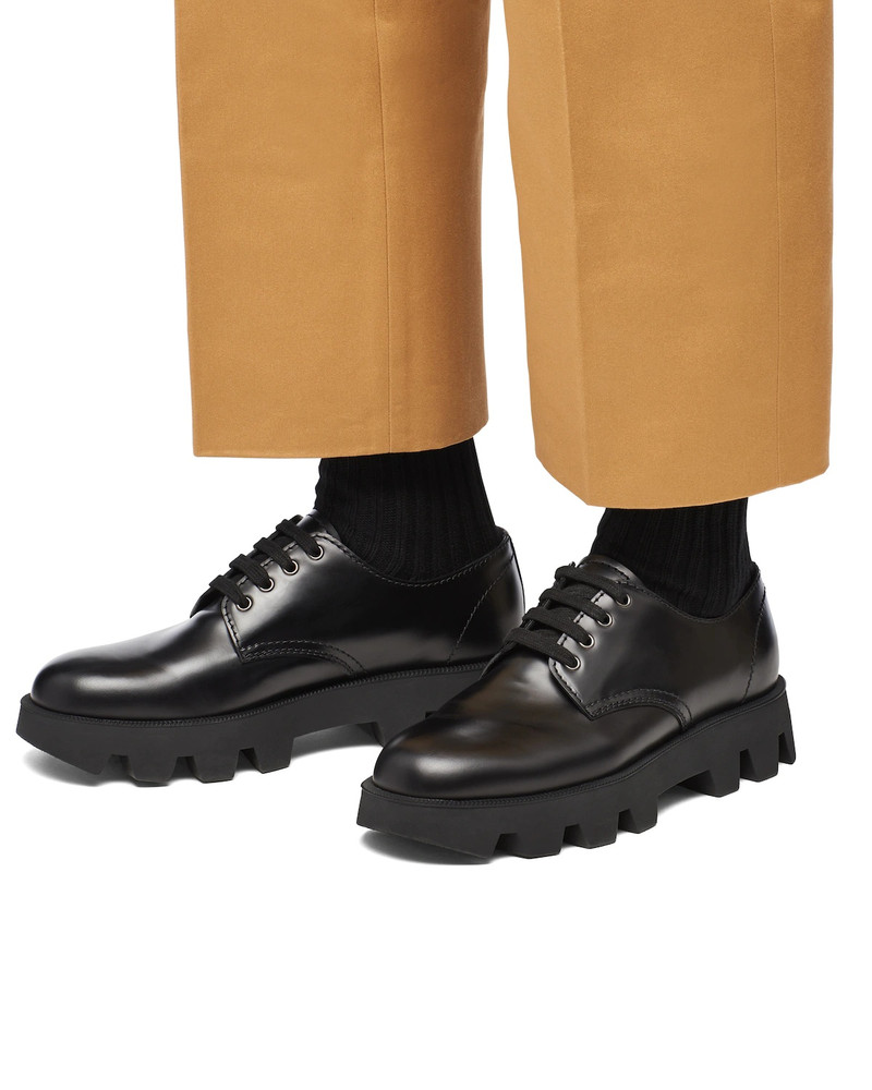 Rocksand Brushed Leather Laced Shoes 5