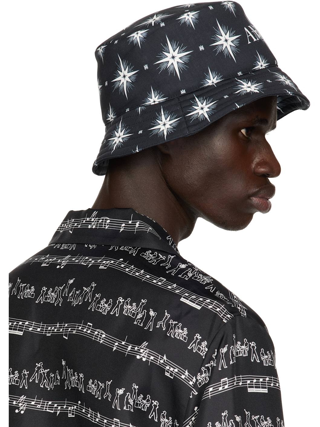 Black Starburst Bucket Hat - 3