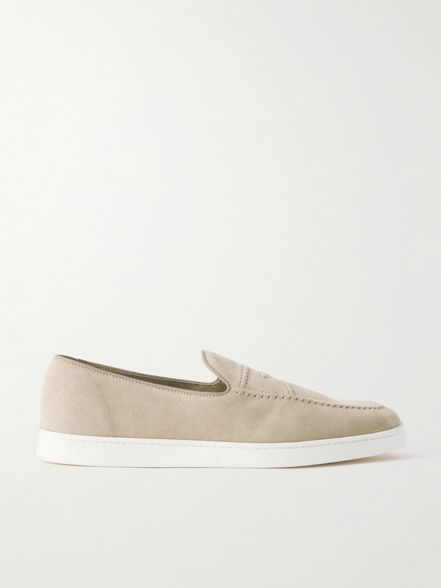 Peebles Suede Loafers Beige - 1