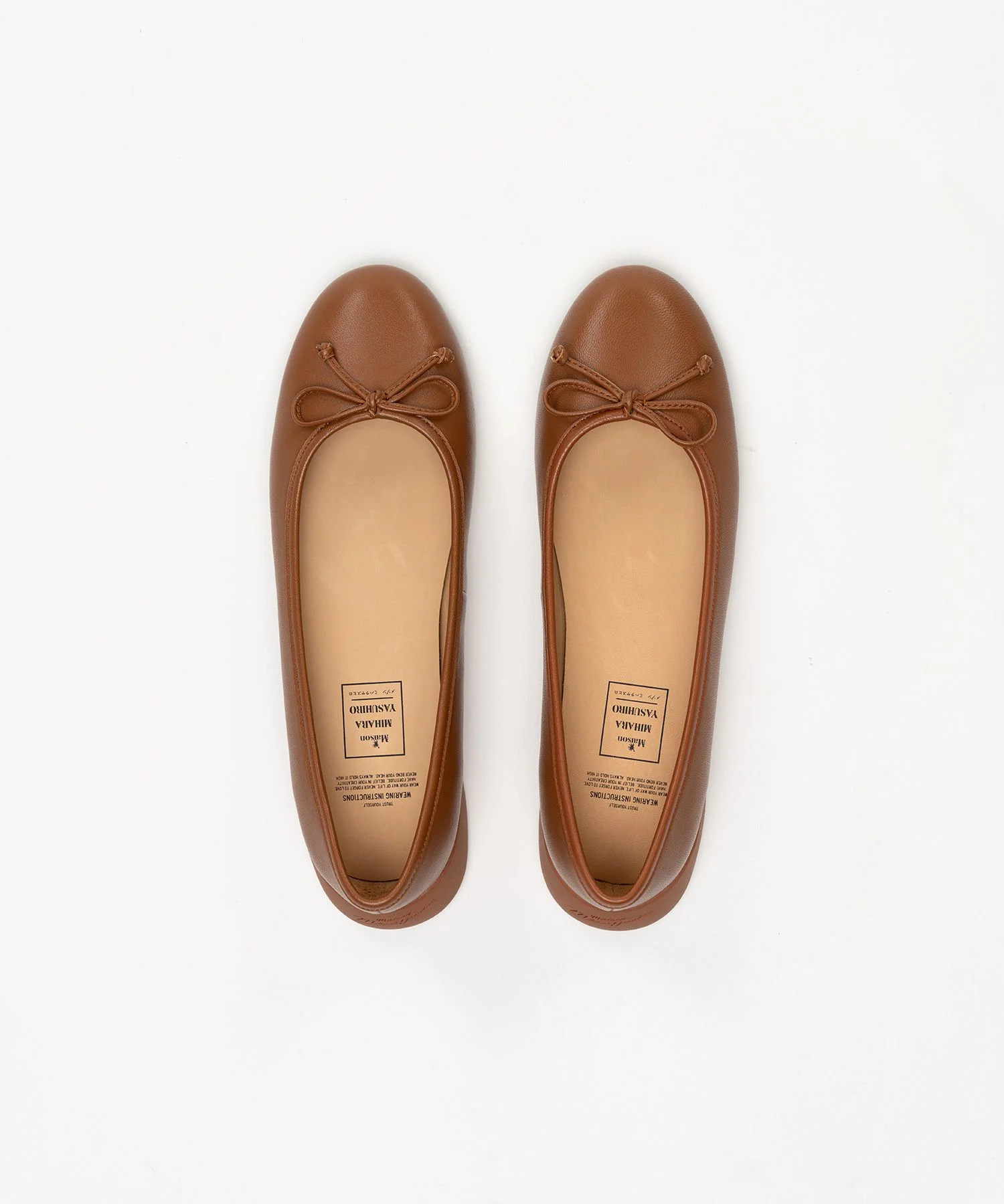 "JANE" Leather Ballet Shoes - 1