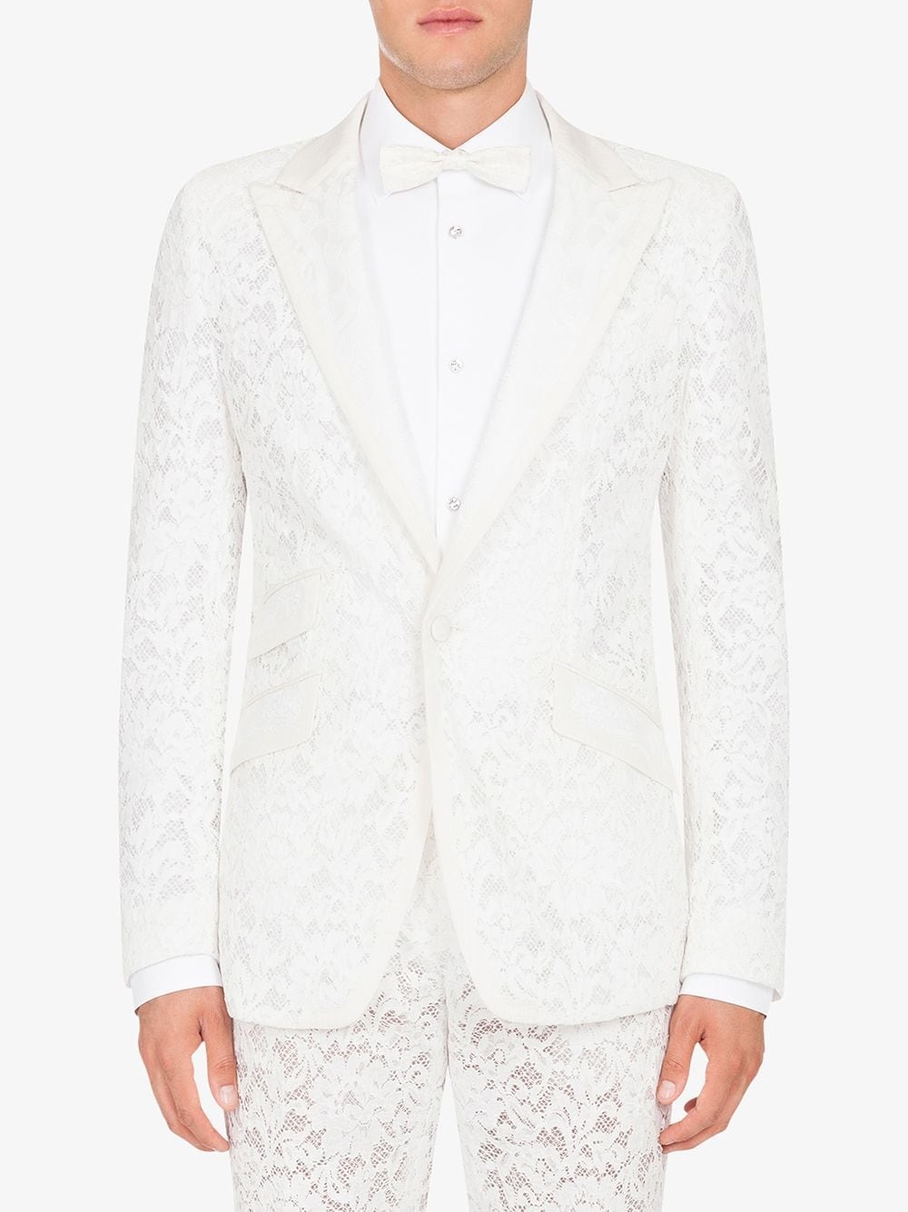 cordonnet lace blazer - 3