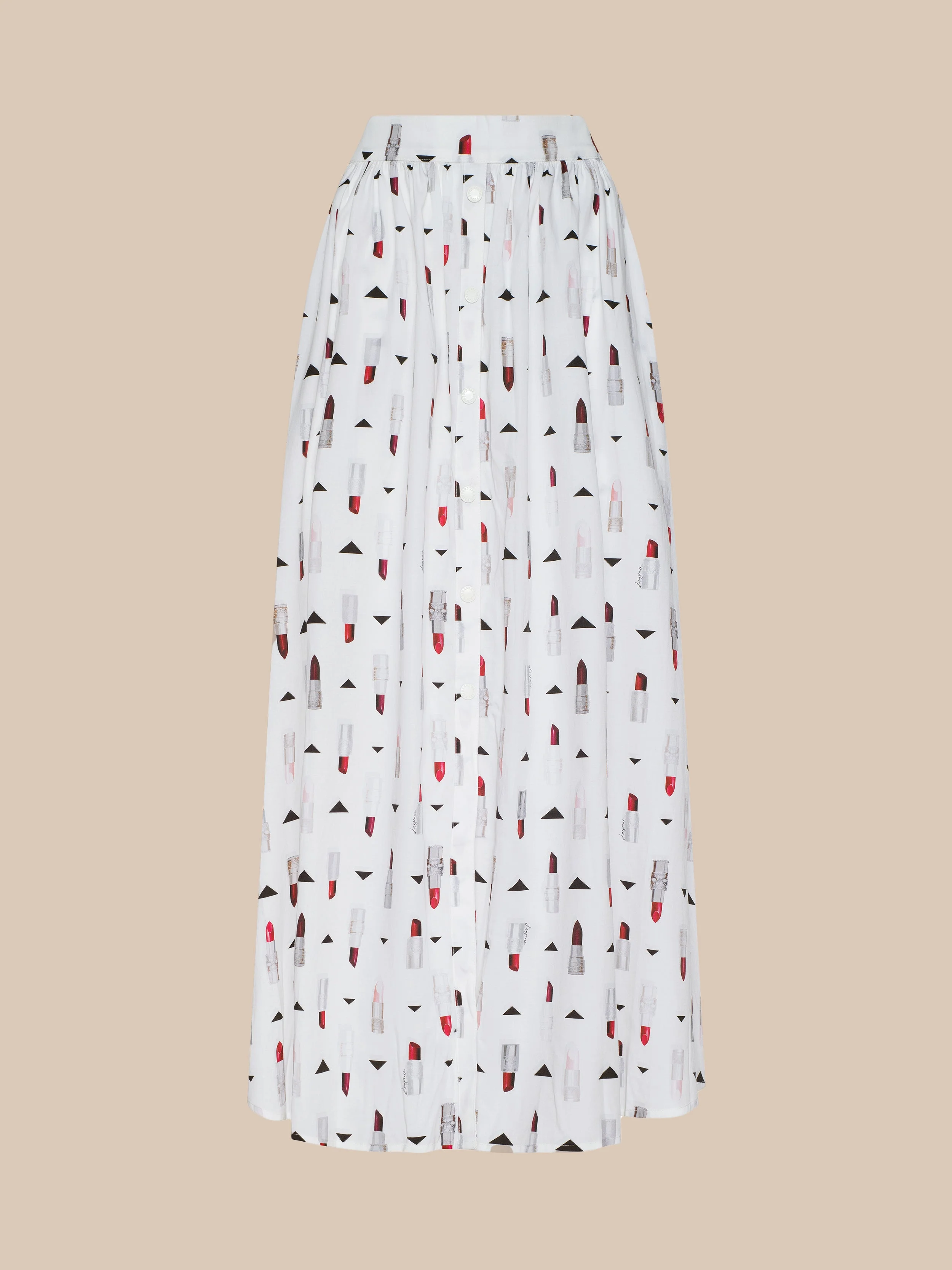 Seina Poplin Midi Skirt - 1