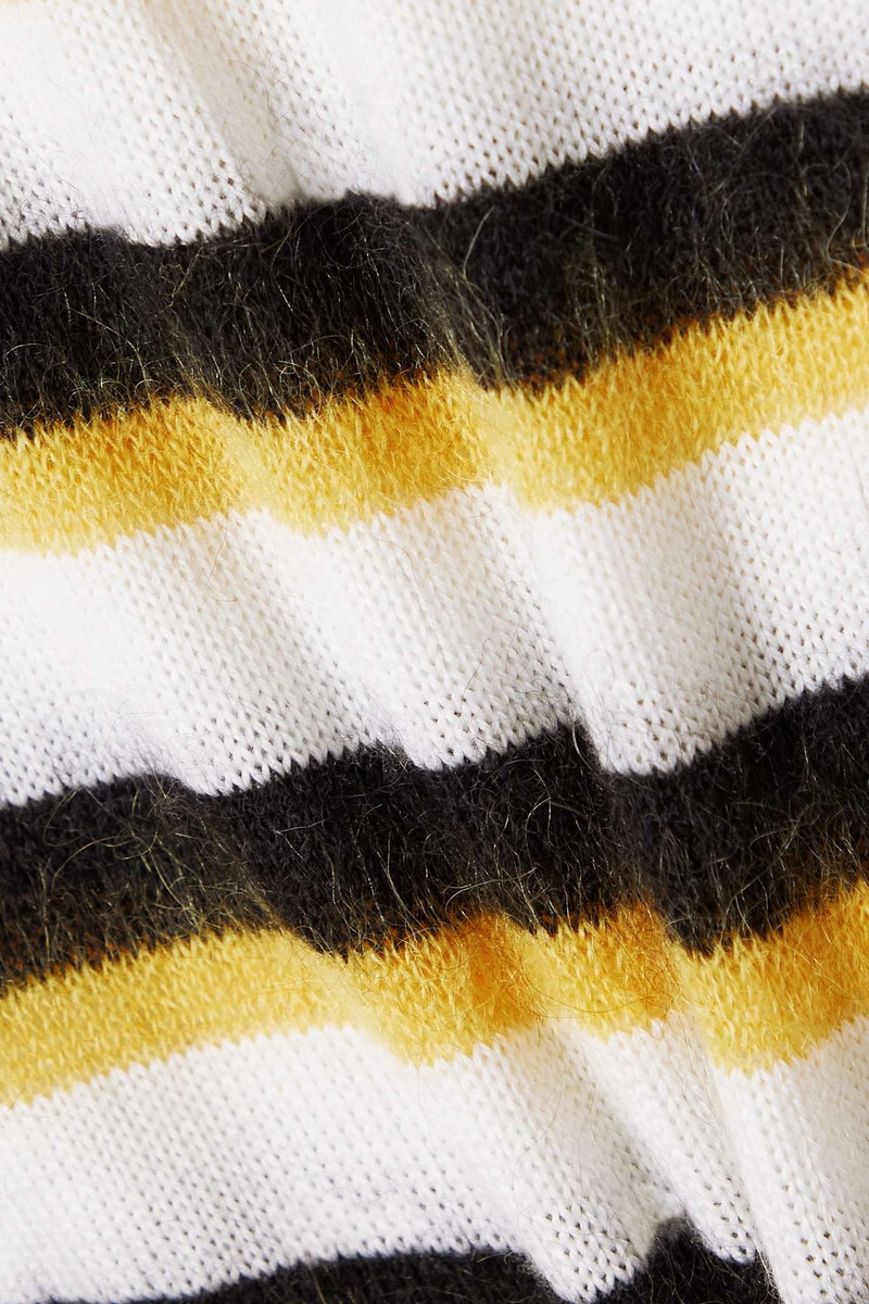 Striped wool and mohair-blend sweater 5