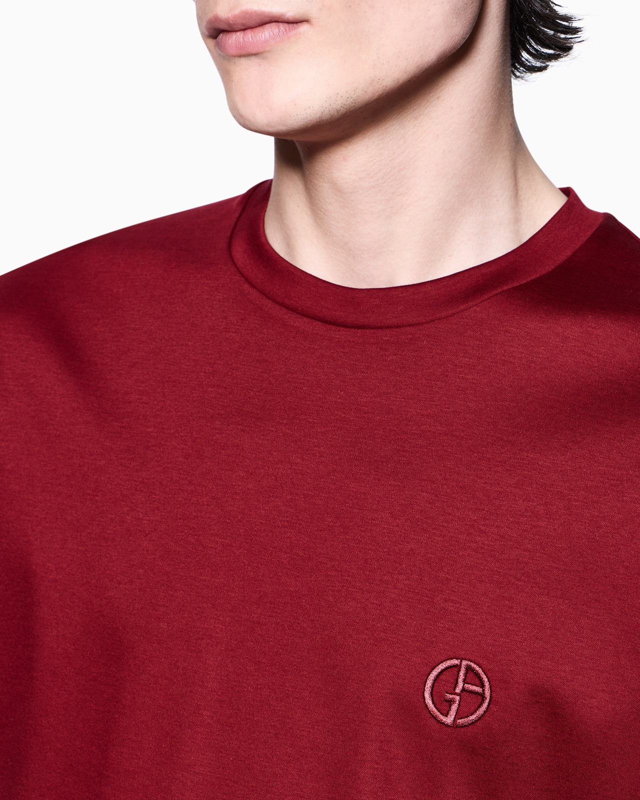 COTTON-INTERLOCK T-SHIRT WITH EMBROIDERED LOGO - 5