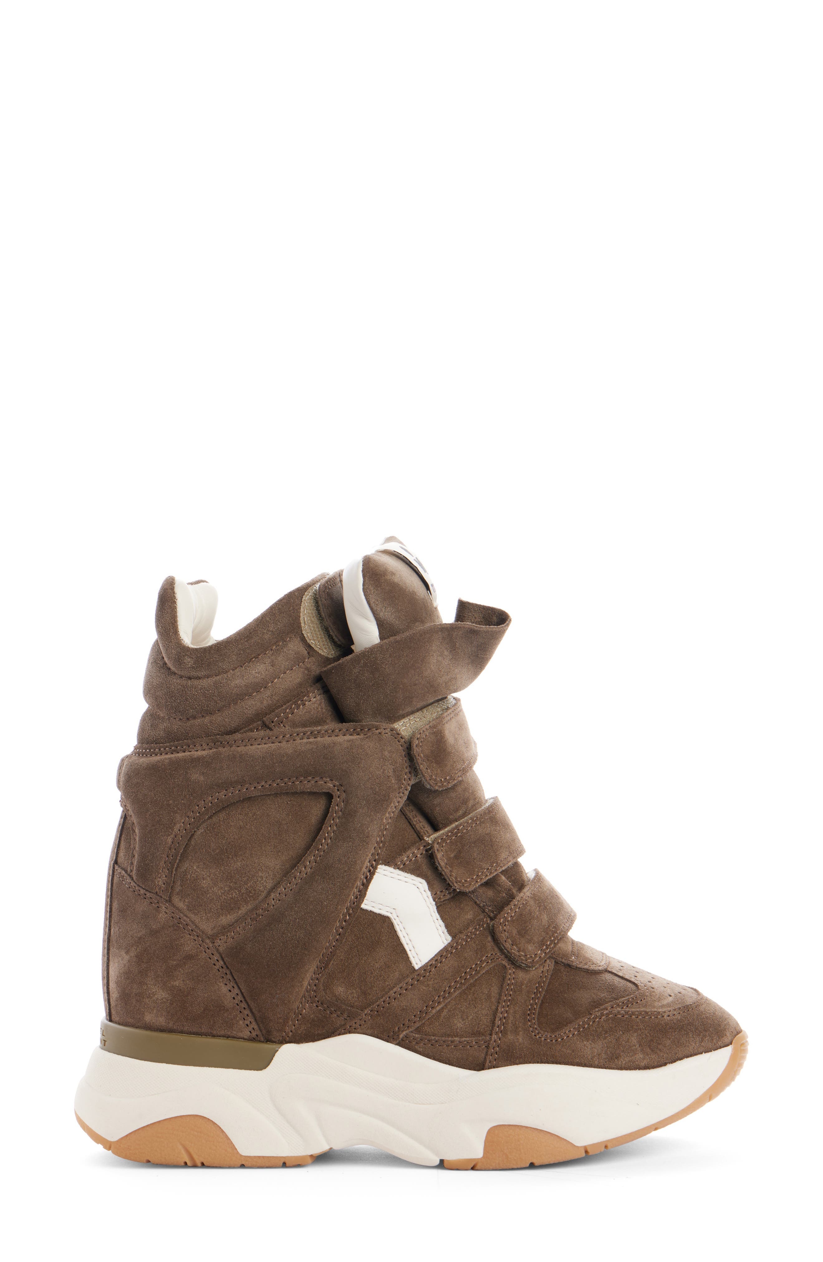 Isabel Marant Balskee Wedge Sneaker in Khaki/Ecru at Nordstrom - 3