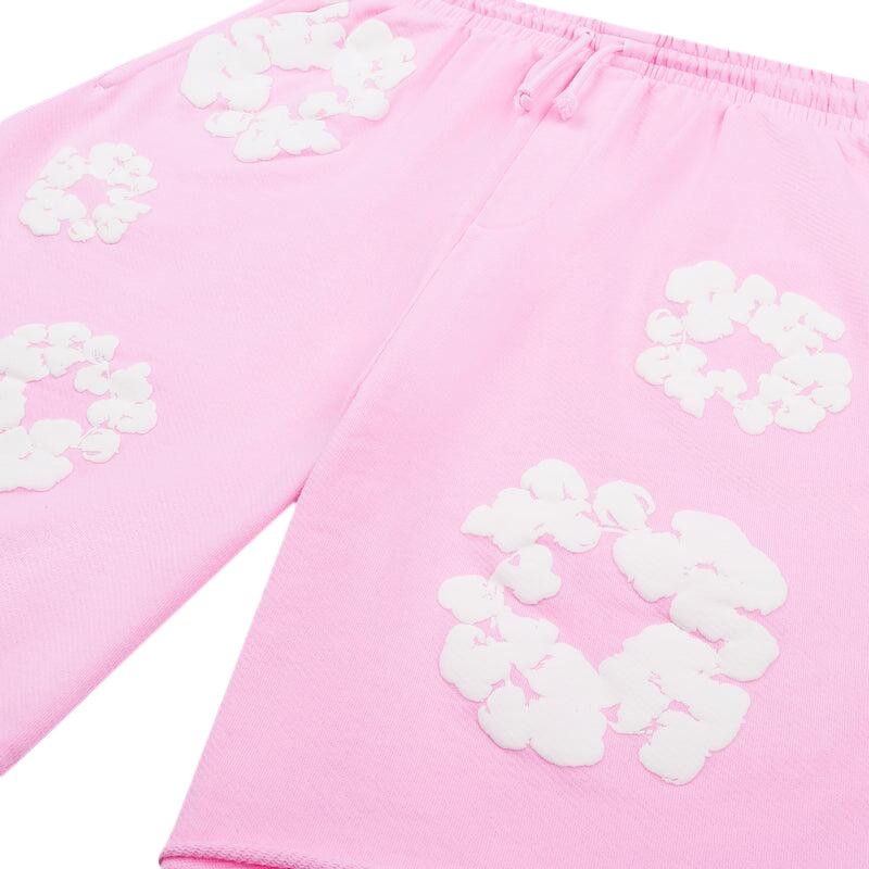 Denim Tears The Cotton Wreath Sweat Shorts 'Powder Pink' - 3
