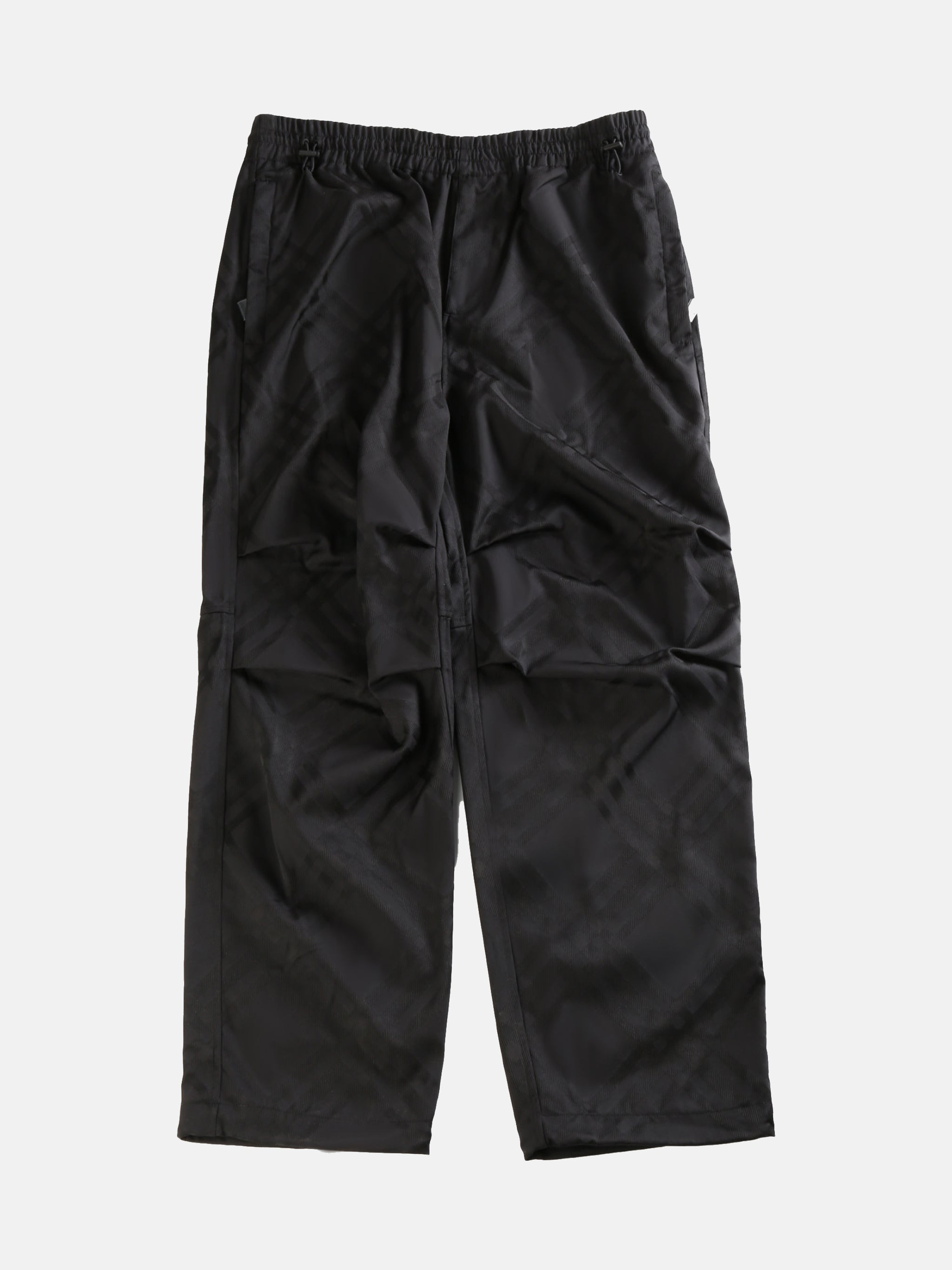 BURBERRY - Men Bias Check Nylon Cargo Trousers - 3