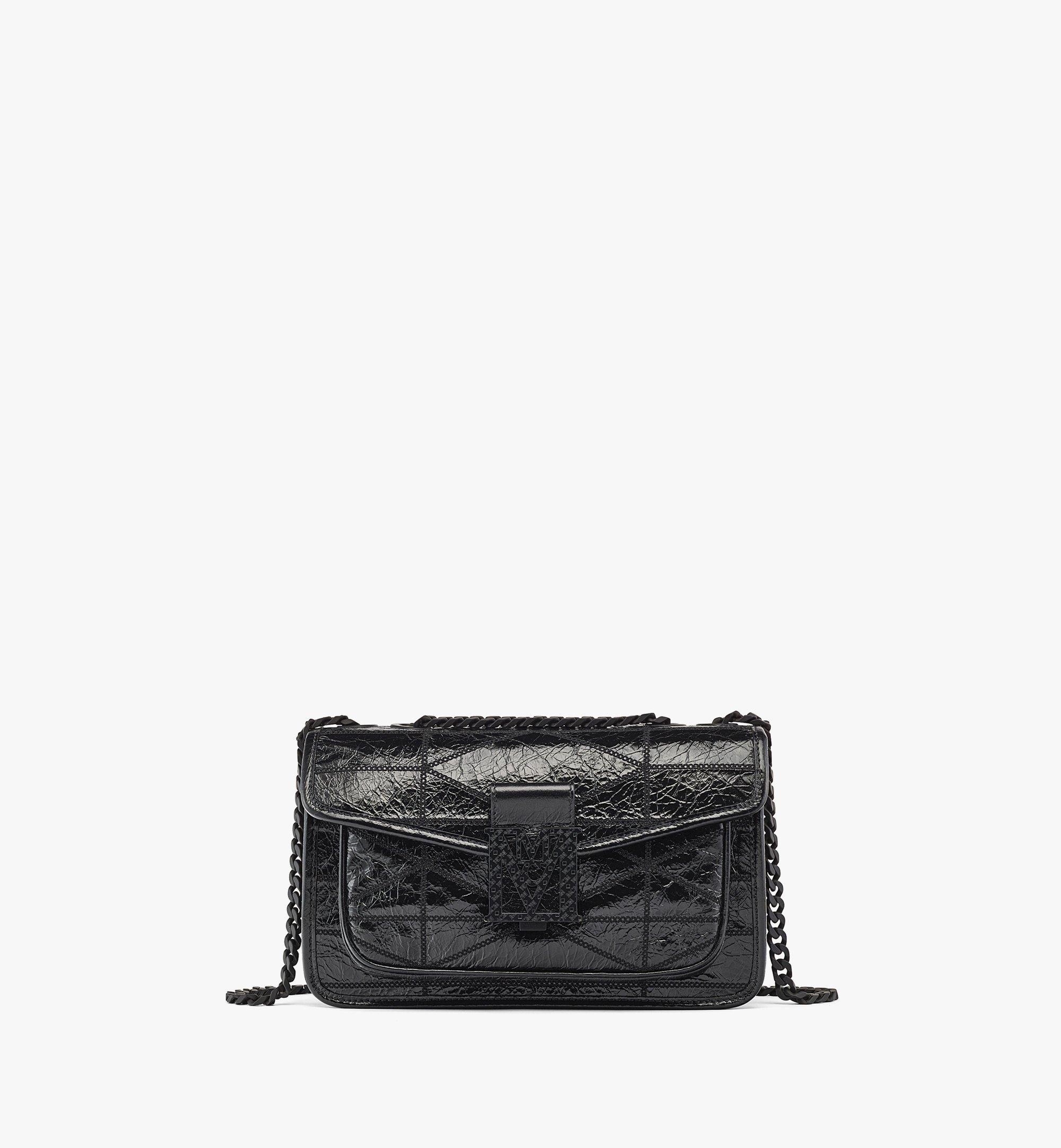 Travia Quilted Shoulder Bag in Crushed Leather - 1