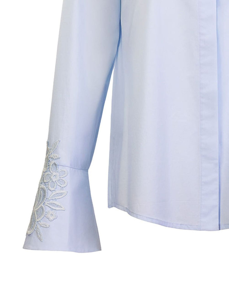 SILVIA TCHERASSI Neve flared embroidered shirt outlook