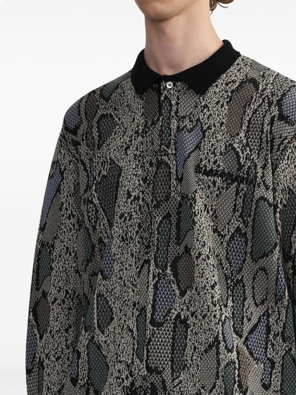python-print polo shirt - 5