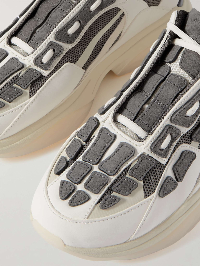 Bone Runner Leather-Trimmed Mesh Sneakers 6