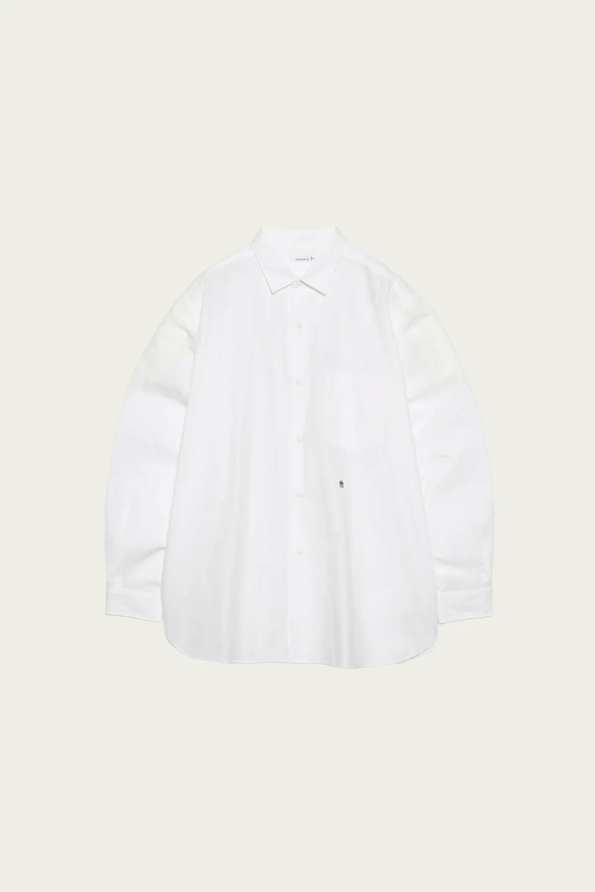 Regular Collar Wind Shirt - Off White - 1