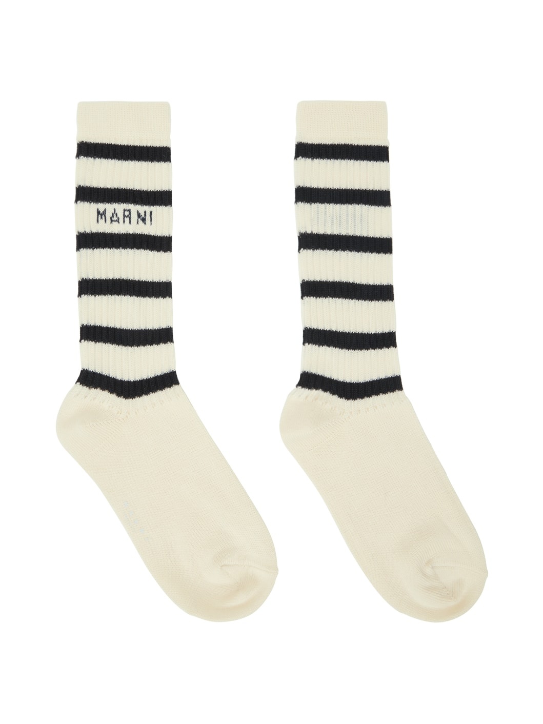 Off-White Striped Socks - 1