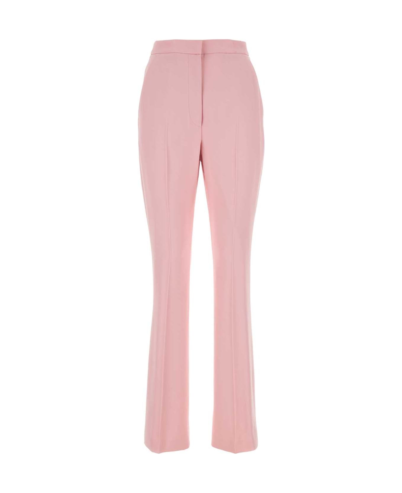 Pink Crepe Cigarette Pant - 1