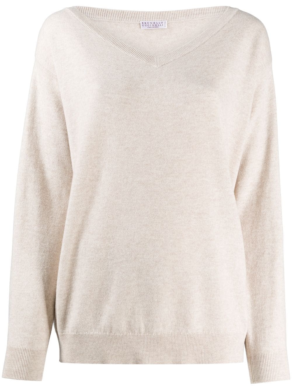 cashmere loose jumper - 1