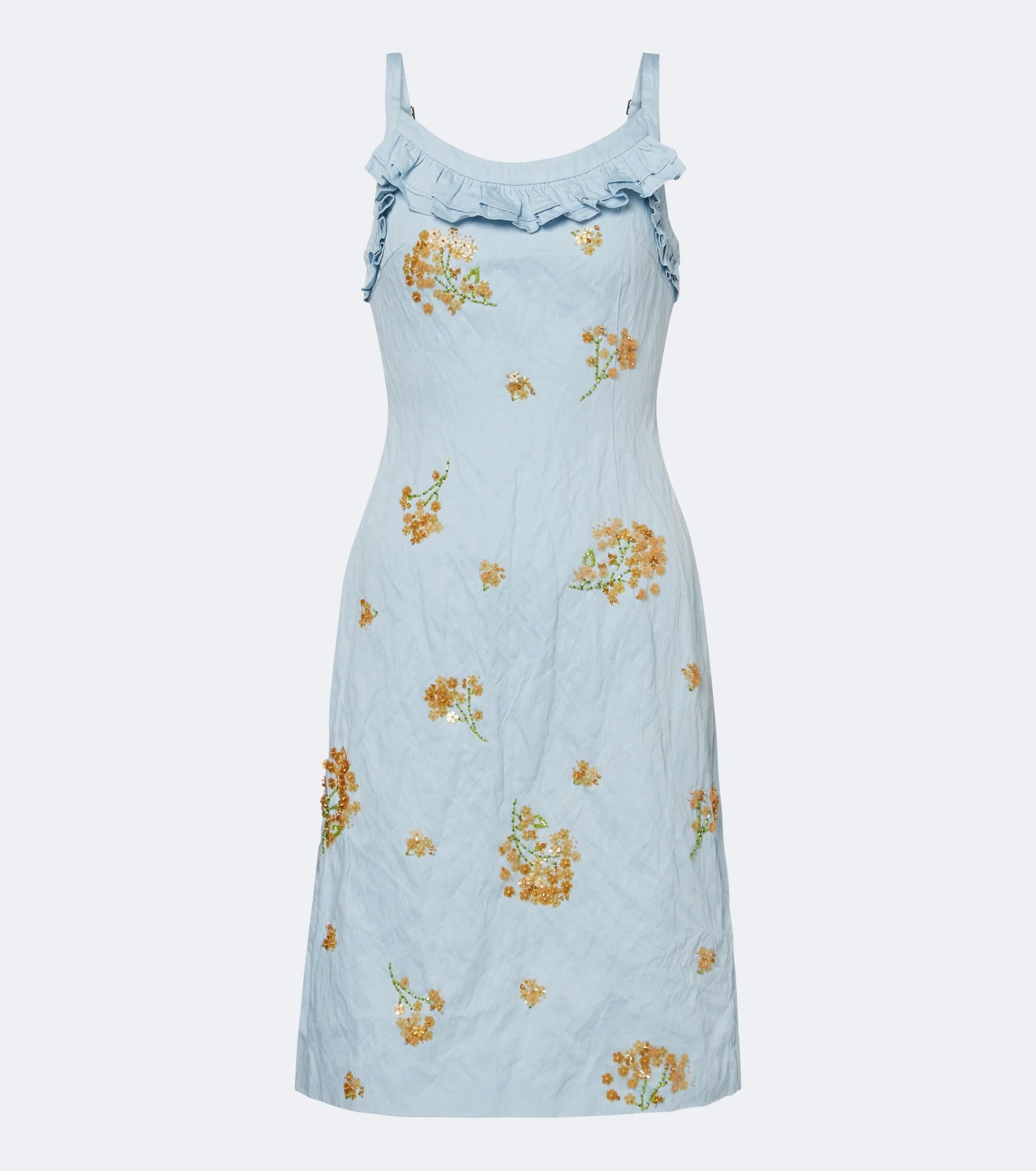 Embellished cotton-blend minidress - 1