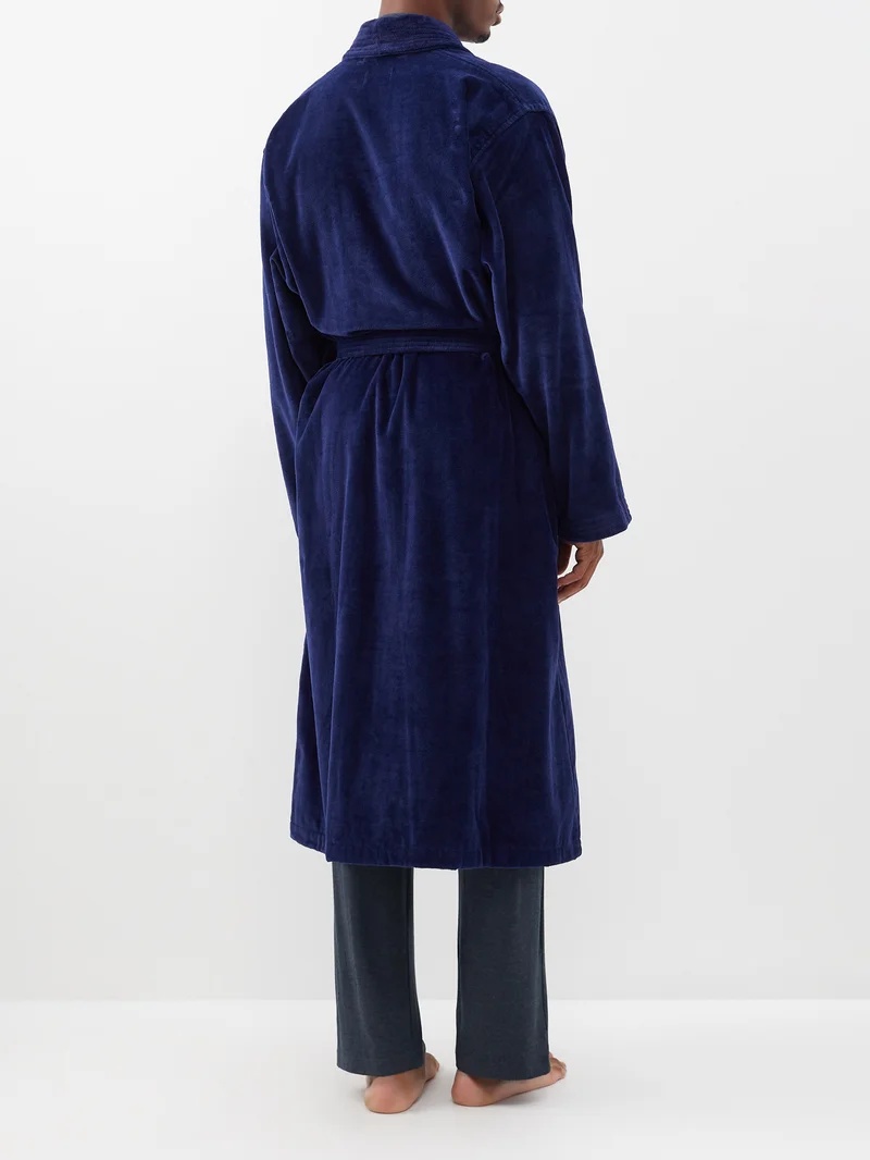 Triton cotton-velour bathrobe - 5