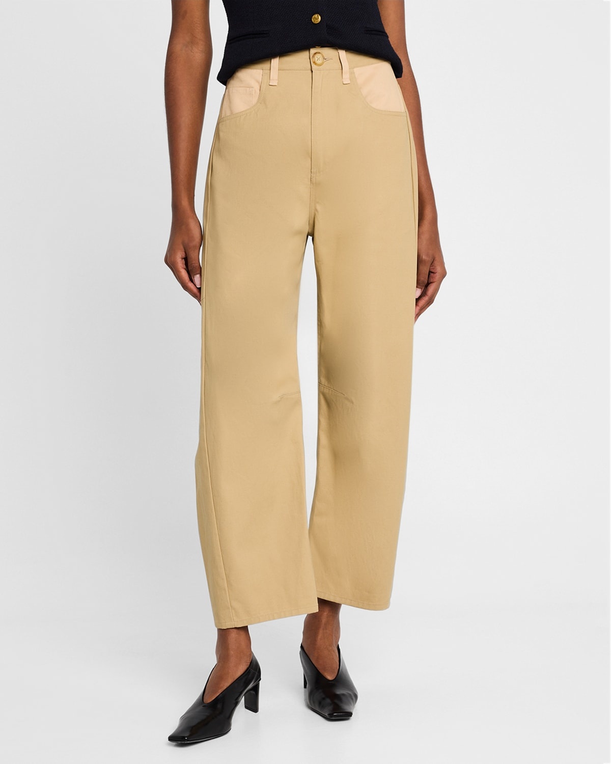 Charlie Curved Cotton Pants - 4