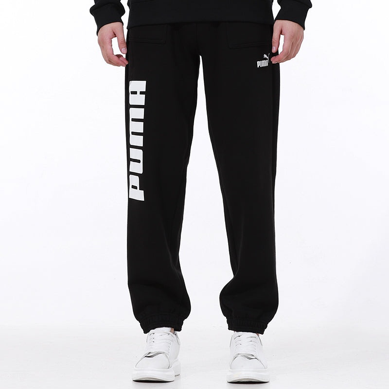 PUMA Logo Sweatpants 'Black' 534935-01 - 3
