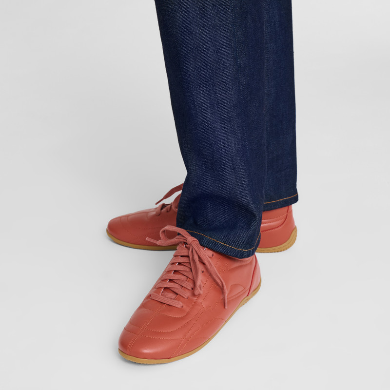 On-The-Go Sneakers Coral - Leather 7