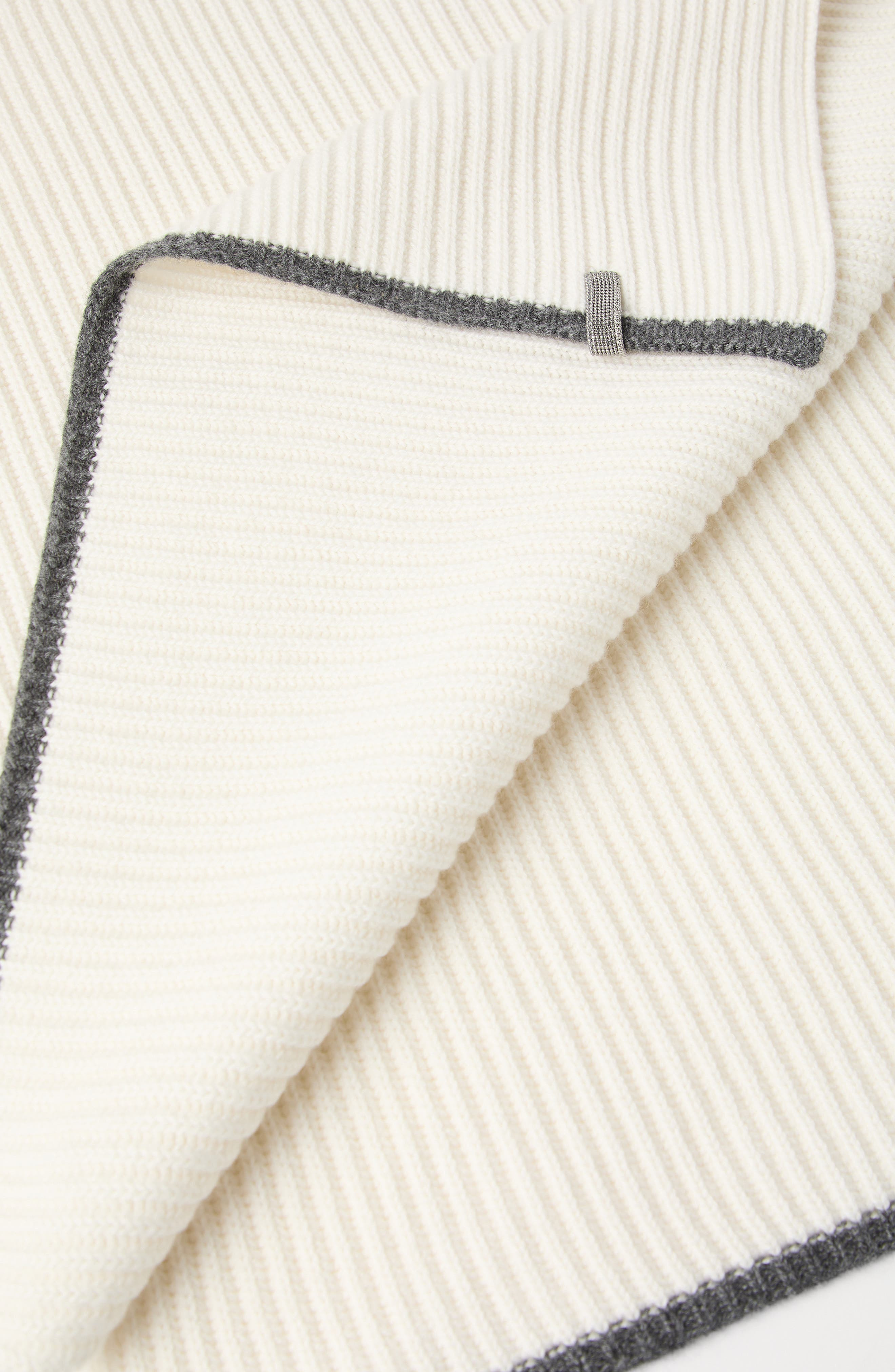 Brunello Cucinelli Knit scarf in Panama at Nordstrom - 4