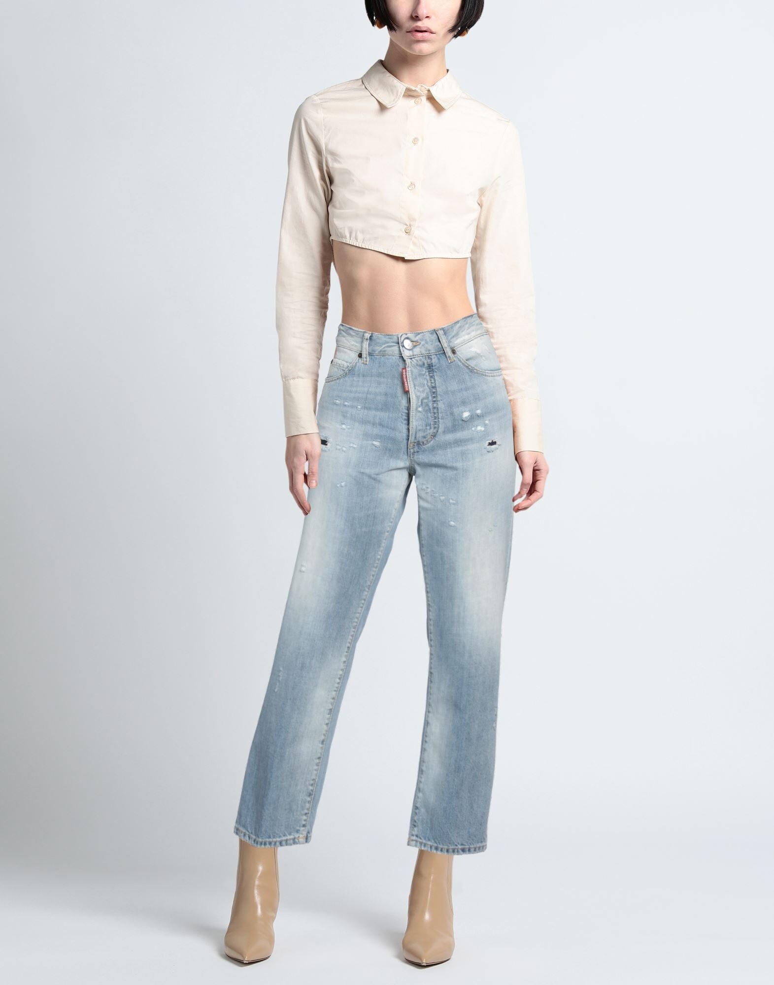 Blue Women's Denim Pants - 2