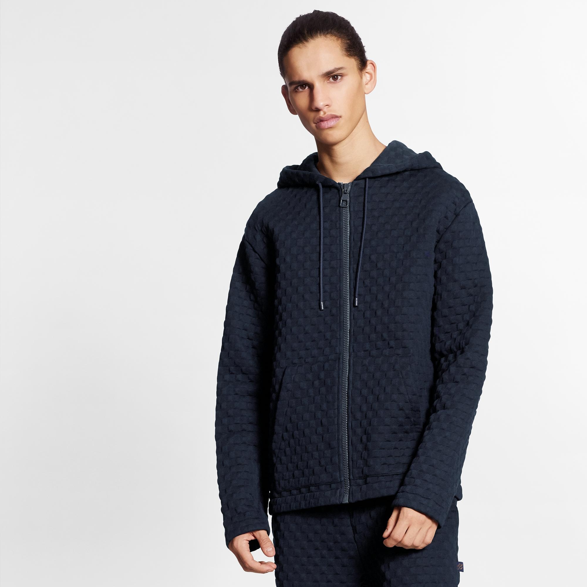 Damier Zip Through Hoodie - 4