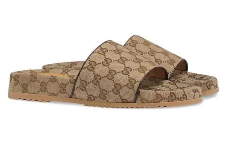 Gucci GG Canvas Slide Sandal 'Beige Monogram' 624695-H6320-9763 - 2