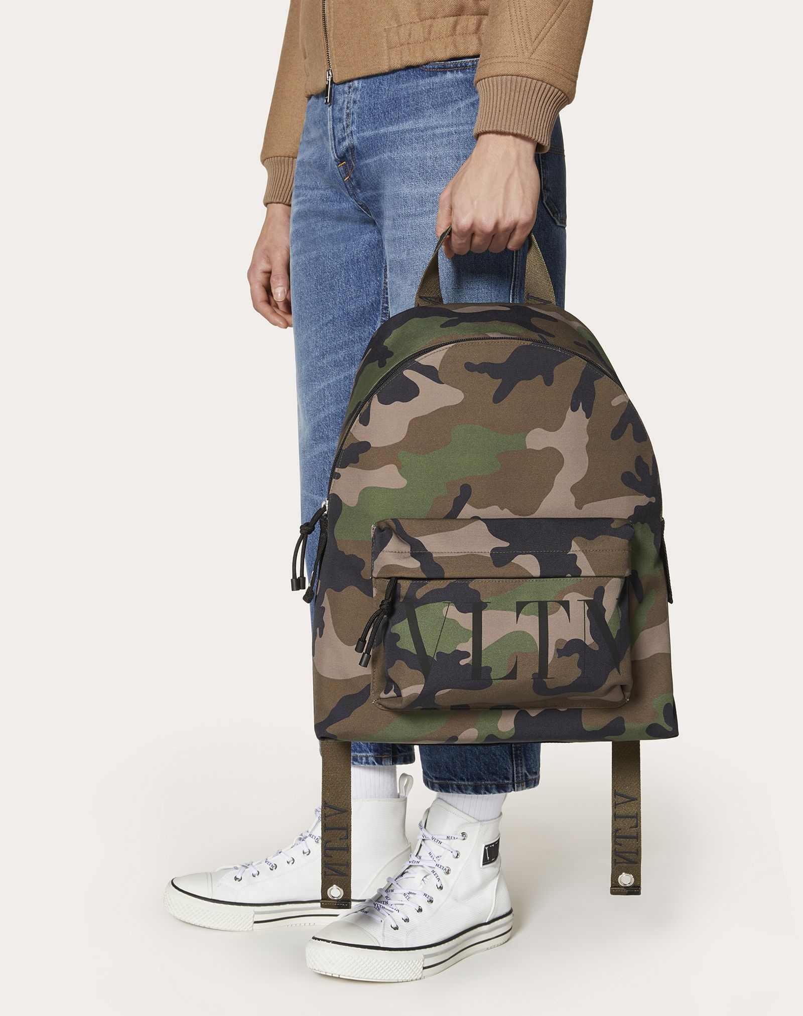 Camouflage Nylon Backpack - 6