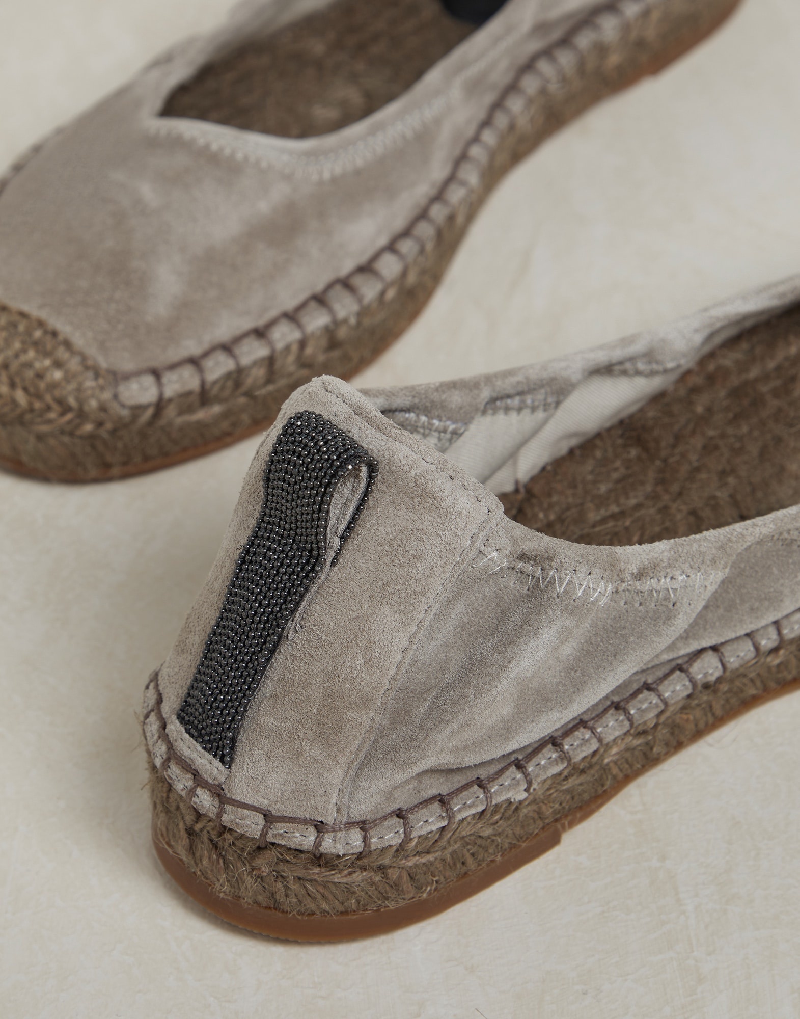 Suede espadrilles with precious detail - 4
