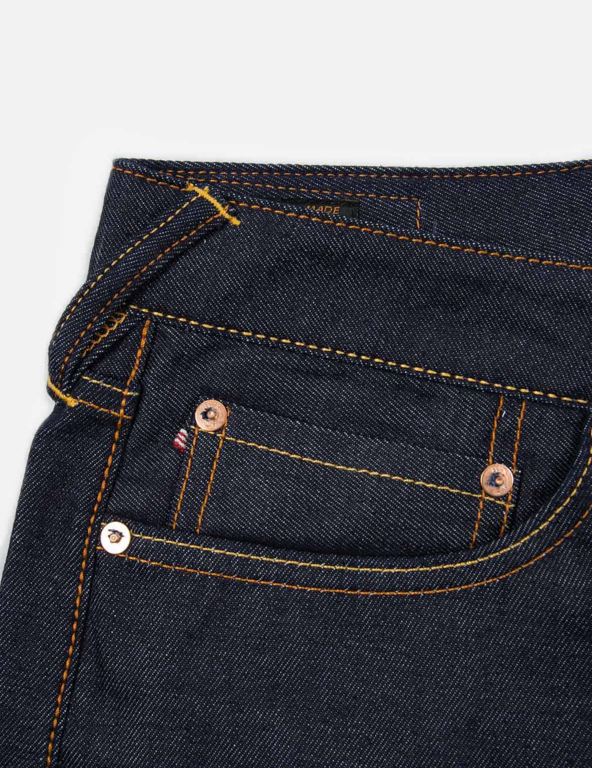 JAPANESE BROCADE POCKET DENIM SHORTS - 8