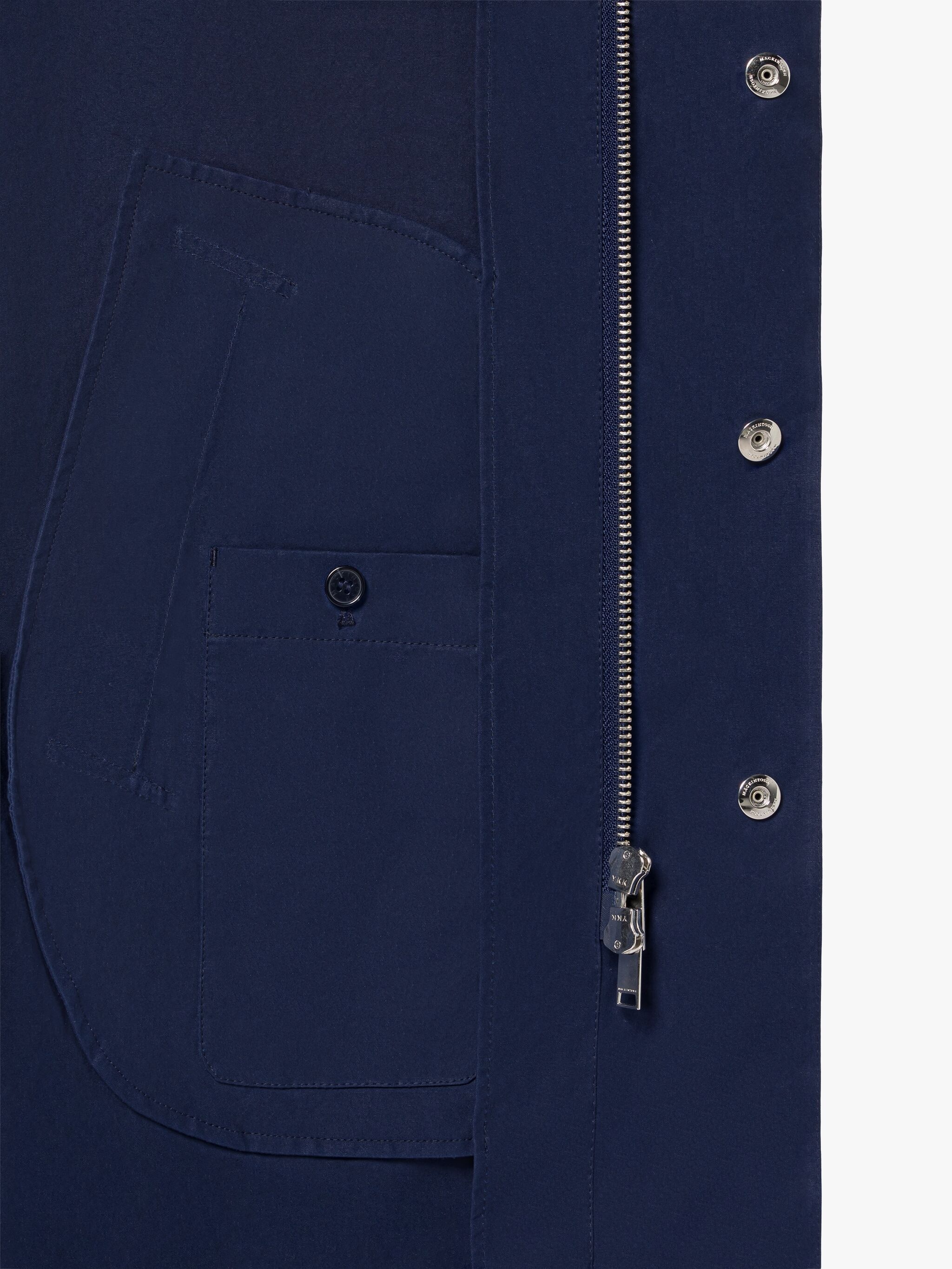 NORFOLK NAVY WAXED COTTON COAT - 6