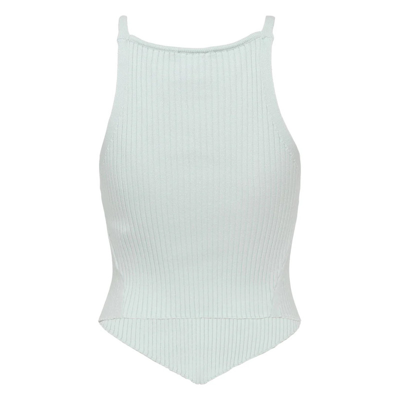 courrèges Signature Pointy Rib Knit Top outlook