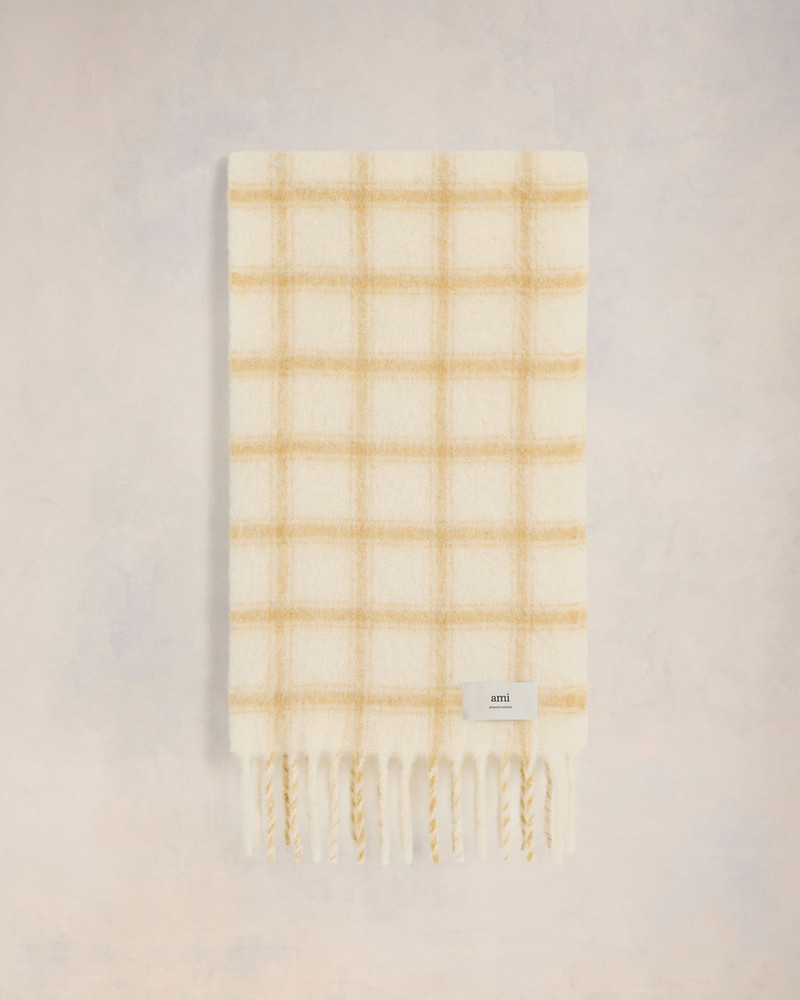 CHECKERED AMI LABEL SCARF 1
