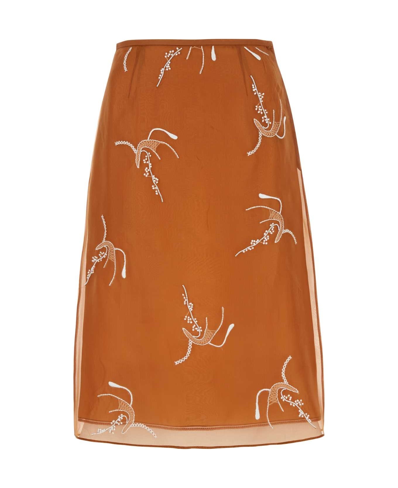 Copper Organza Skirt - 1