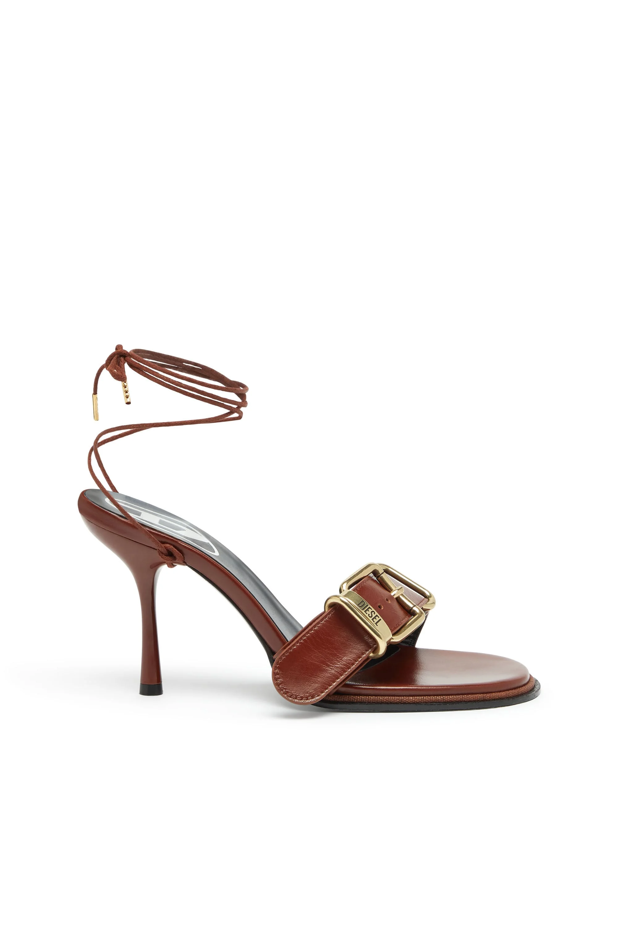 D-COCCO-ANKLE-WRAP SANDALS IN LEATHER - 1